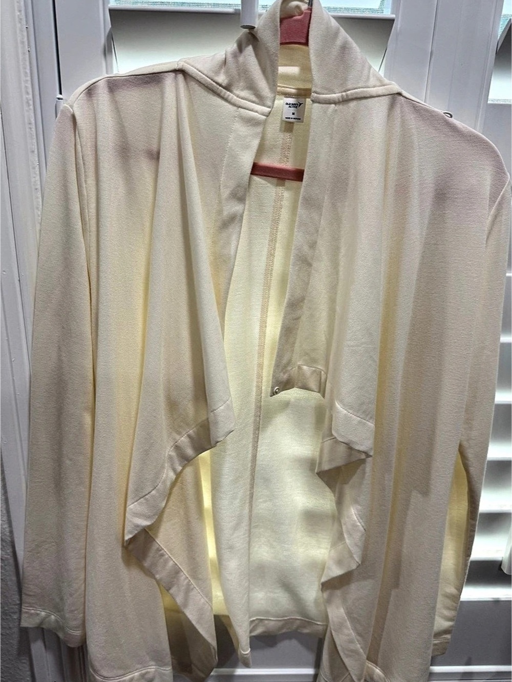 Old Navy Women's Cream Lightweight Open Front Shrug Size Medium